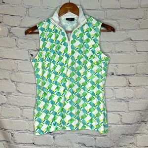 Sailor Sailor Sleeveless Collar Zipped Top Size Small Excellent Condition